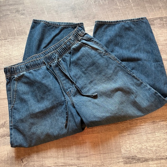 Barrel Drawstring Jeans - Picture 1 of 3